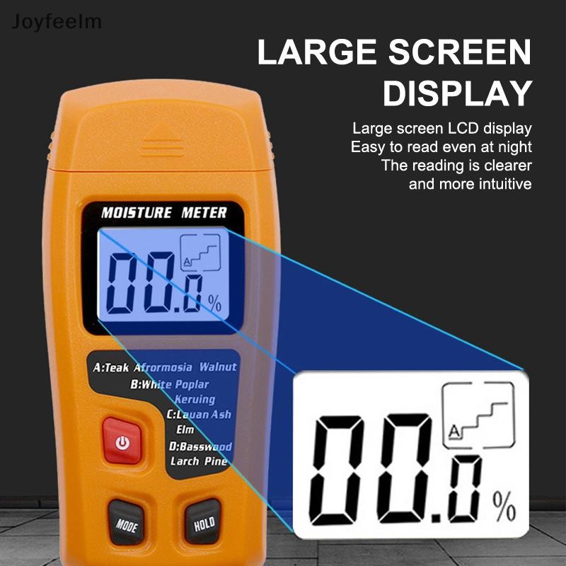 YFE MT10 เครื่องวัดความชื้นจอแสดงผล LCD ขนาดใหญ่ที่แม่นยําไม้เครื่องวัดความชื้นดิจิตอล Wall Moisture Detector Professional ไม้ Moisture Meter N