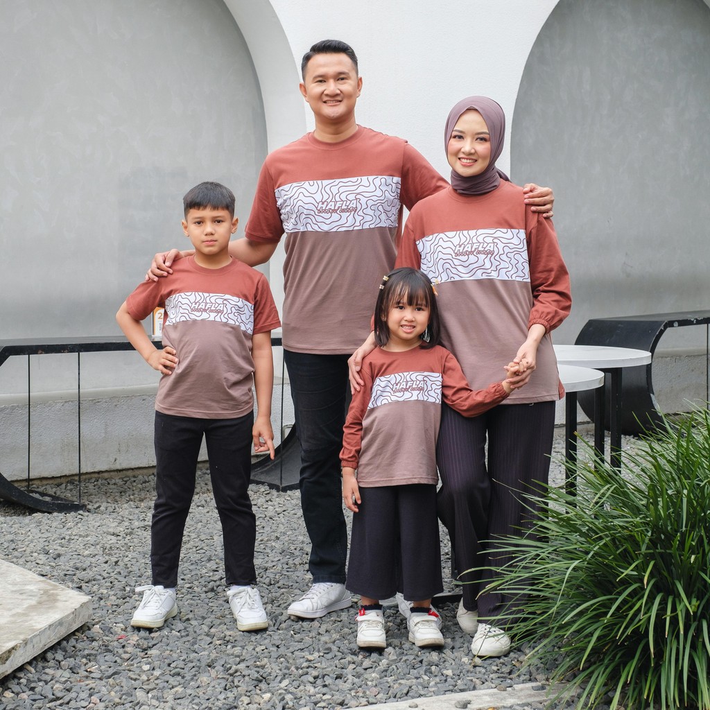 KATUN HAFLA Family Set Wear - บทคัดย่อ Family Couple T-Shirt Series - Cotton Comed 20s Womens Cotton
