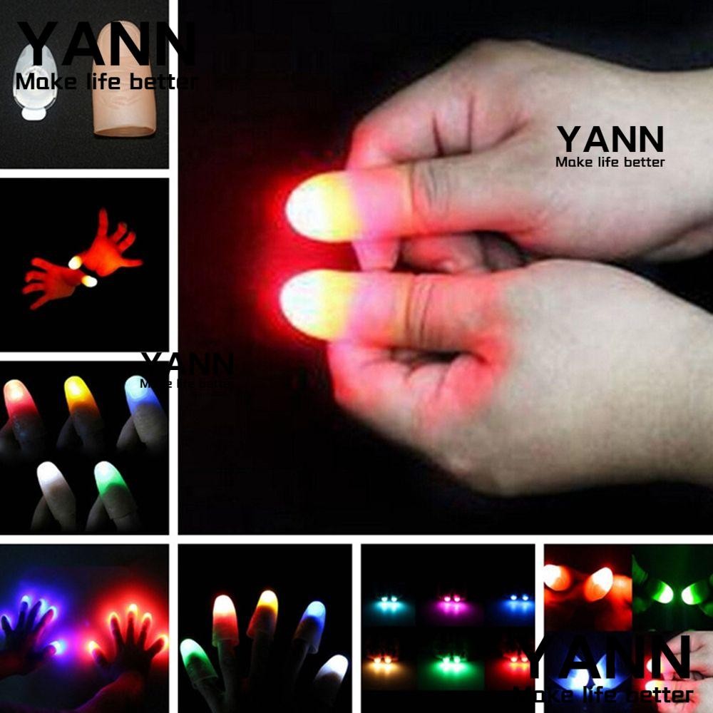 YANN1 1 Pc Finger Light Luminous Glow ของเล่น LED Light Up Thumbs