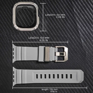 Band + กรณีกีฬาสายรัดซิลิโคน TPU + PC ฝาครอบกันชนสําหรับ Apple Watch Ultra 2 49 มม.42 44 45 46 มม. iWatch Series10/8/7/SE/6/5