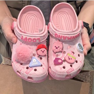 CROCS จระเข้ เด็กใหม่แม่ลูกเด็กรองเท้าแตะชายหาดผู้หญิง