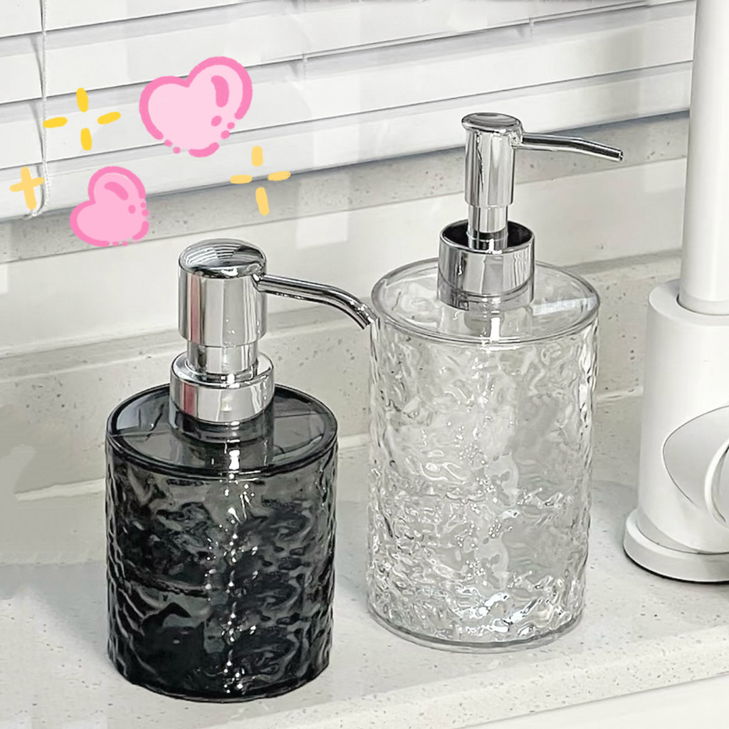 450 ML ขวดปั๊มพลาสติก ขวดปั้ม ขวด หัวปั๊มสีเงิน แข็งอย่างดี สําหรับใส่แชมพู โลชั่น Cutie world