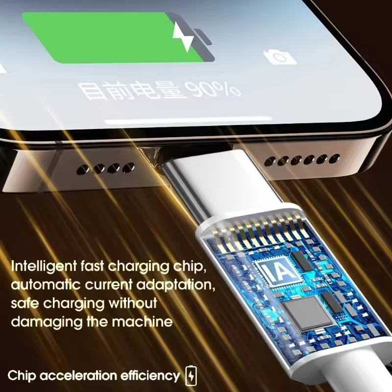 สายชาร์จ Type-C เร็วสุด 10A สําหรับโทรศัพท์ Android, การถ่ายโอนข้อมูลความเร็วสูงและสายชาร์จ 2M, เข้ากันได้กับสมาร์ทโฟน Xiaomi/OPPO thumbnail 9