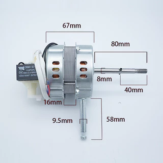 Monqiqi มอเตอร์พัดลม มอเตอร์ไฟฟ้า 220v ตลับลูกปืนคู่ 16นิ้ว/18นิ้ว/14นิ้ว กำลังสูง สากลสำหรับพัดลมตั้งโต๊ะ/พัดลมตั้งพื้น