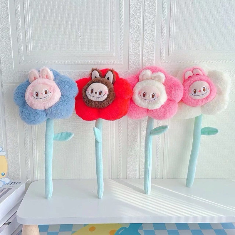ตุ๊กตาดอกไม้ ลาบูบู้ ก้านดัดได้ ลายน่ารักๆ นุ่มนิ่ม ตุ๊กตา - รูปที่ 2