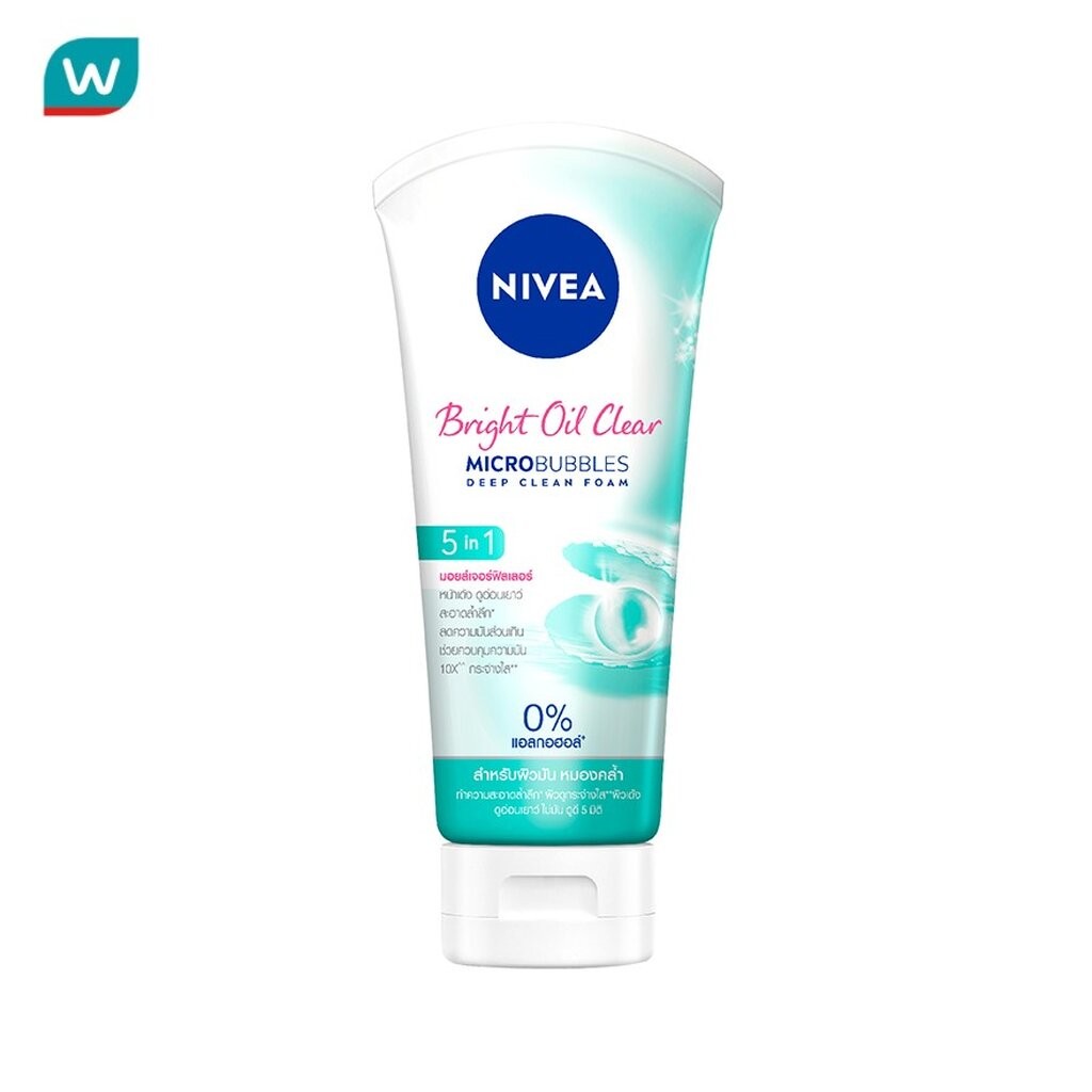Nivea นีเวีย โฟม ไบรท์ ออยล์ เคลียร์ 5อิน1 มอยส์เจอร์ ฟิลเลอร์ 100 กรัม