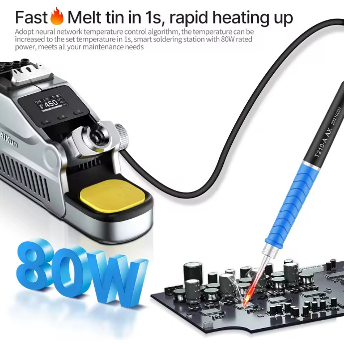 AIXUN-T380 เครื่องหัวแร้ง 80W ที่มาพร้อมแบตเตอรี่ ใช้งานสะดวกแม้งานนอกสถานที่