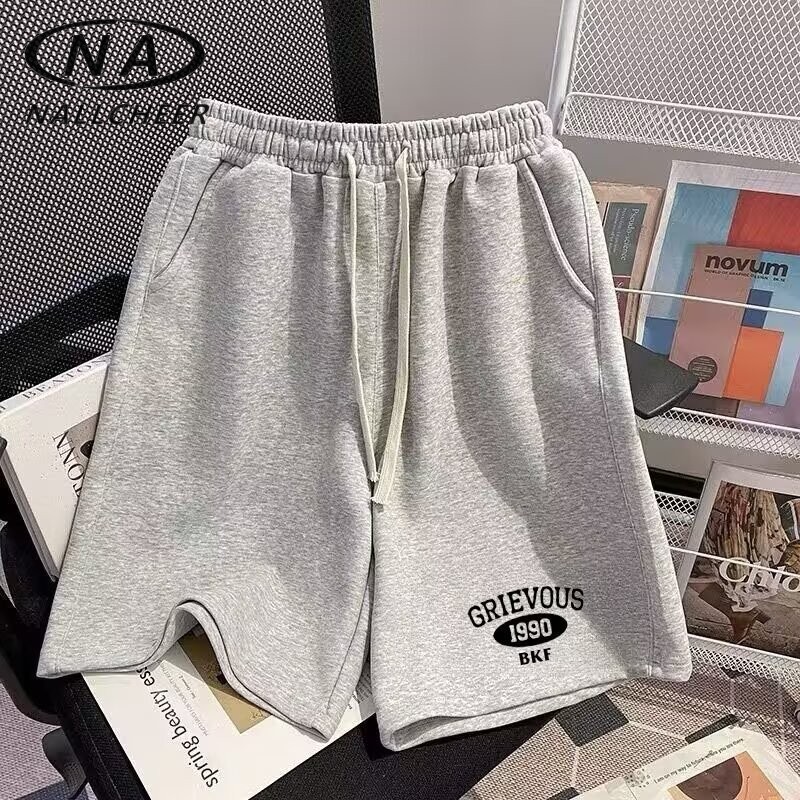 ฤดูร้อนผู้ชายหลวมกางเกงขาสั้นกีฬาลําลองอเมริกันอินเทรนด์แฟชั่น ราคา ถูกที่สุด ดีลบีเคเค