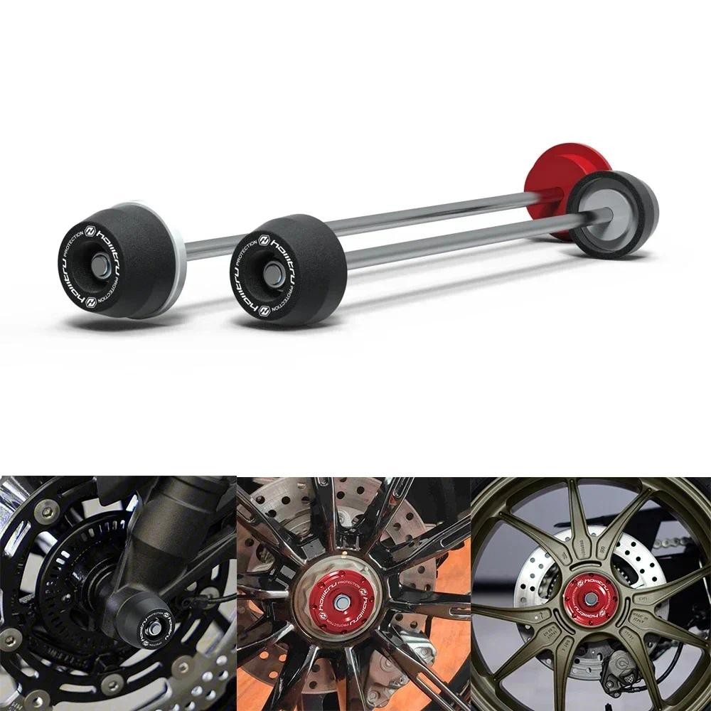 ด้านหน้าด้านหลังล้อเพลาส้อม Crash Slider รถจักรยานยนต์ขาตั้ง Swingarm Spools สําหรับ Ducati Monster 