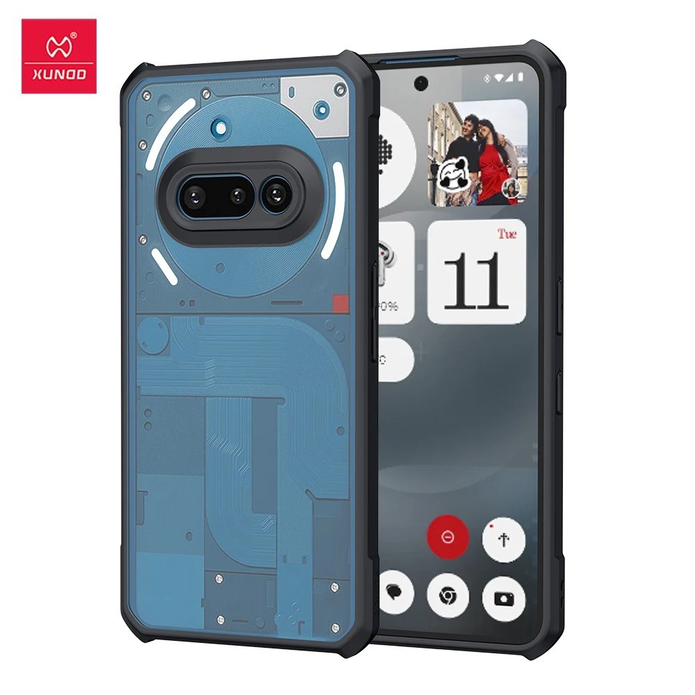 เคส XUNDD Nothing Phone 3a/ 3a Pro - กันกระแทก ขอบสีดํา