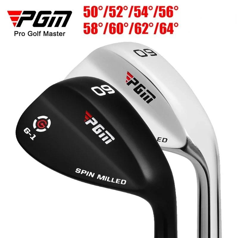PGM Golf Clubs Sand Wedges Clubs 50/52/54/56/58/60/ 62 องศาสีเงินสีดําพร้อมการควบคุมระยะง่าย SG002