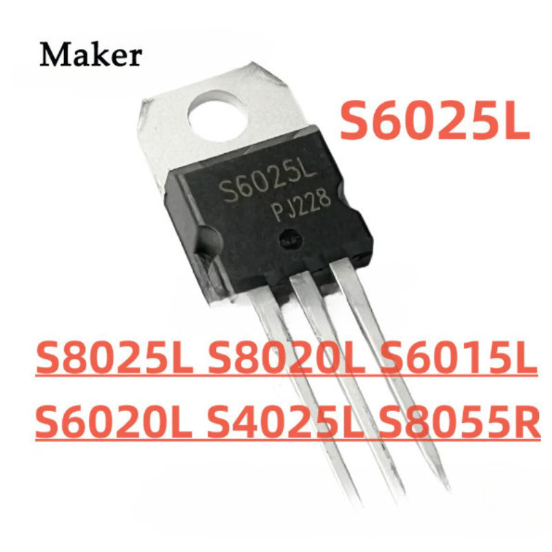 1-5PCS S6015L S6020L S6025L S4025L S8025L S8020L S8055R TO-220 Unidirectional thyrtor field-effect ท