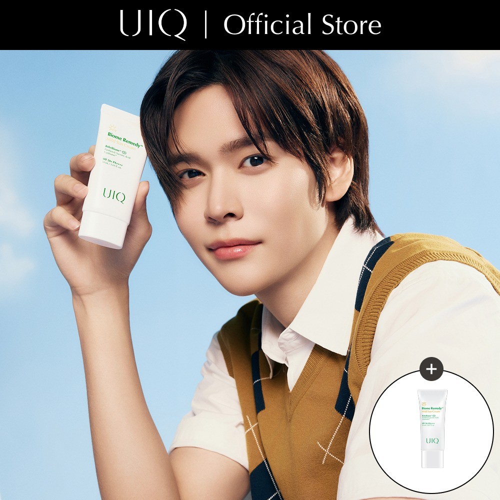 UIQ Biome Re. Mild Sun Cream SPF50+ PA++++ 50ml ครีมกันแดดเนื้อบางเบา (RIIZE Sun Cream)