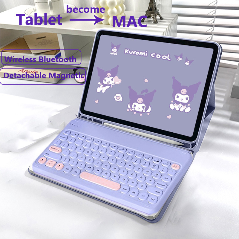 SAMSUNG กรณีแป้นพิมพ์บลูทูธสําหรับSamsung Galaxy Tab S10 Lite 10.9 นิ้วWi-Fi/5G X400 X406B S9 S10 FE