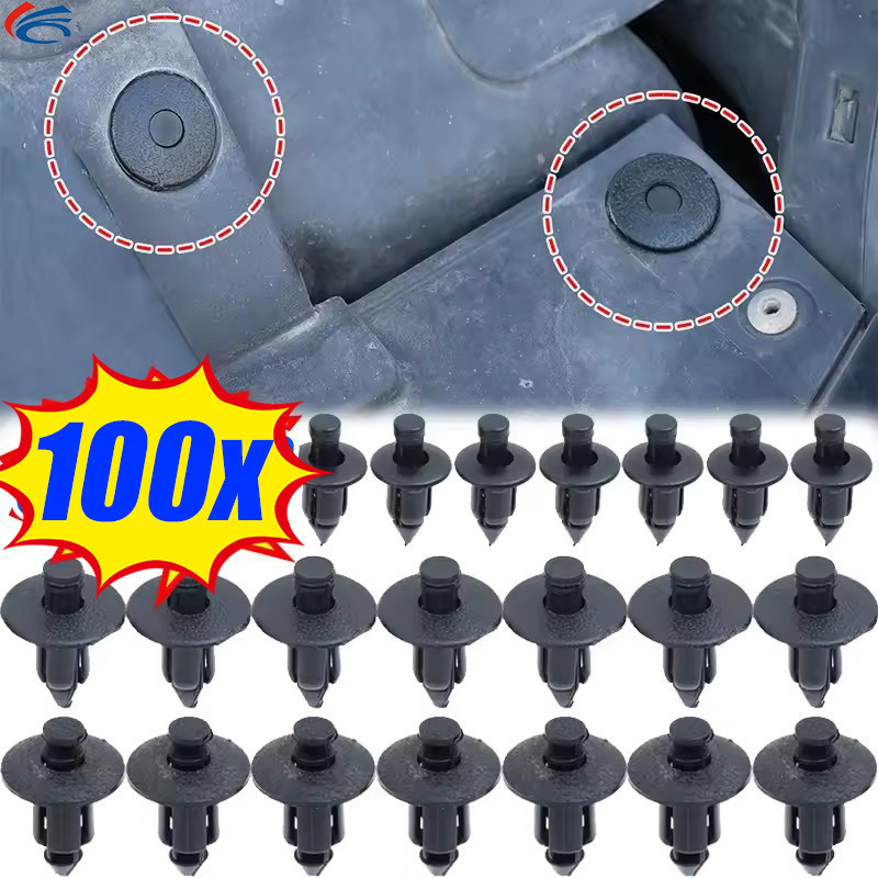 [AM3C] คลิปแฟริ่งรถจักรยานยนต์ 6 มม. สําหรับ Suzuki/Yamaha | รถ Trim Fasteners 7/8 มม.สําหรับการติดตั้งกันชน/ฮูด, วัสดุ POM ชุดคลิปยึดยานยนต์ 3 ขนาด