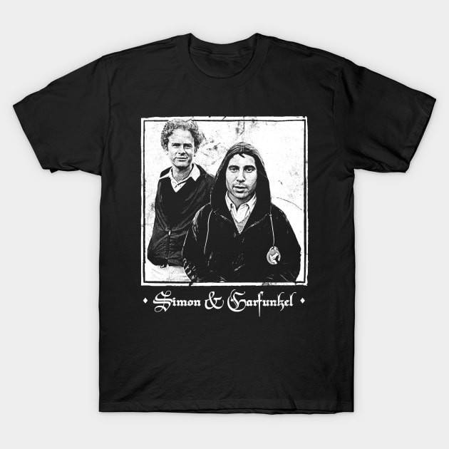 เสื้อยืด Vintage † Simon & Garfunkel --- Vintage Faded-Style Aesthetic † T-Shirt แท้ Cotton 100%