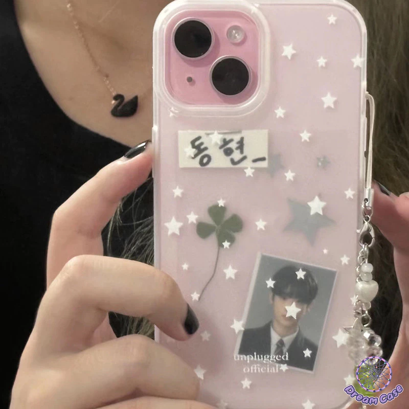 แฟชั่นเต็มหน้าจอดาวน่ารักโปร่งใสเคลือบนุ่ม เคส iPhone 11 17 AIR 13 16 14 12 15 Pro Max 7Plus 15 8 7 14 16 Plus XR XS X