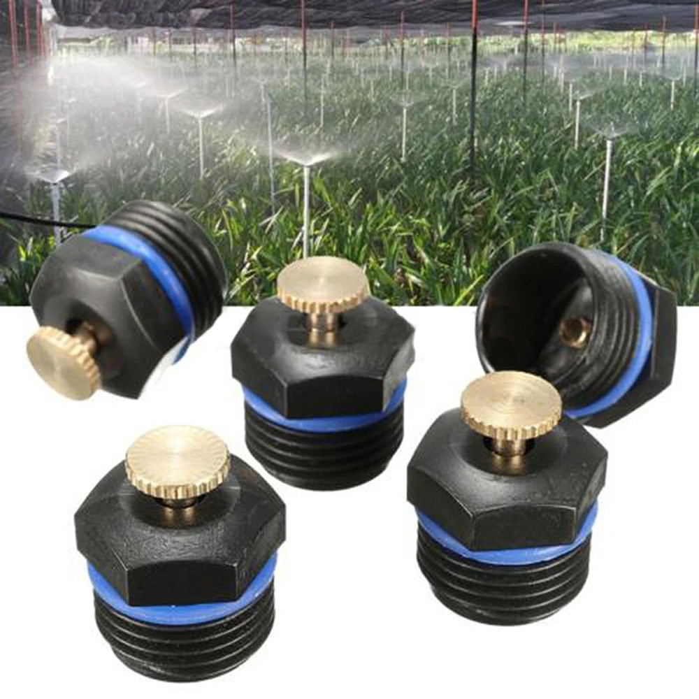 10ชิ้น360° การหักเห Misting หัวฉีดปรับ 1/2 ชายด้าย Sprinkler Jardin สวนเรือนกระจกการเกษตรชลประทาน Nebulizer