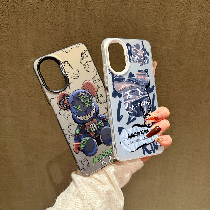สำหรับ OPPO A18 A38 A15 A15s A60 A35 A17 A17K A79 5Gรุนแรง หมี OPPOA57(4G) A77 A77S(4G)