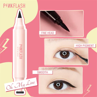 อายไลเนอร์กันน้ำติดทนนาน 2 ชิ้น PINKFLASH Seal Silkworm Eyeliner เครื่องสำอางสำหรับดวงตา ปากกาอายไลเนอร์แบบน้ำ