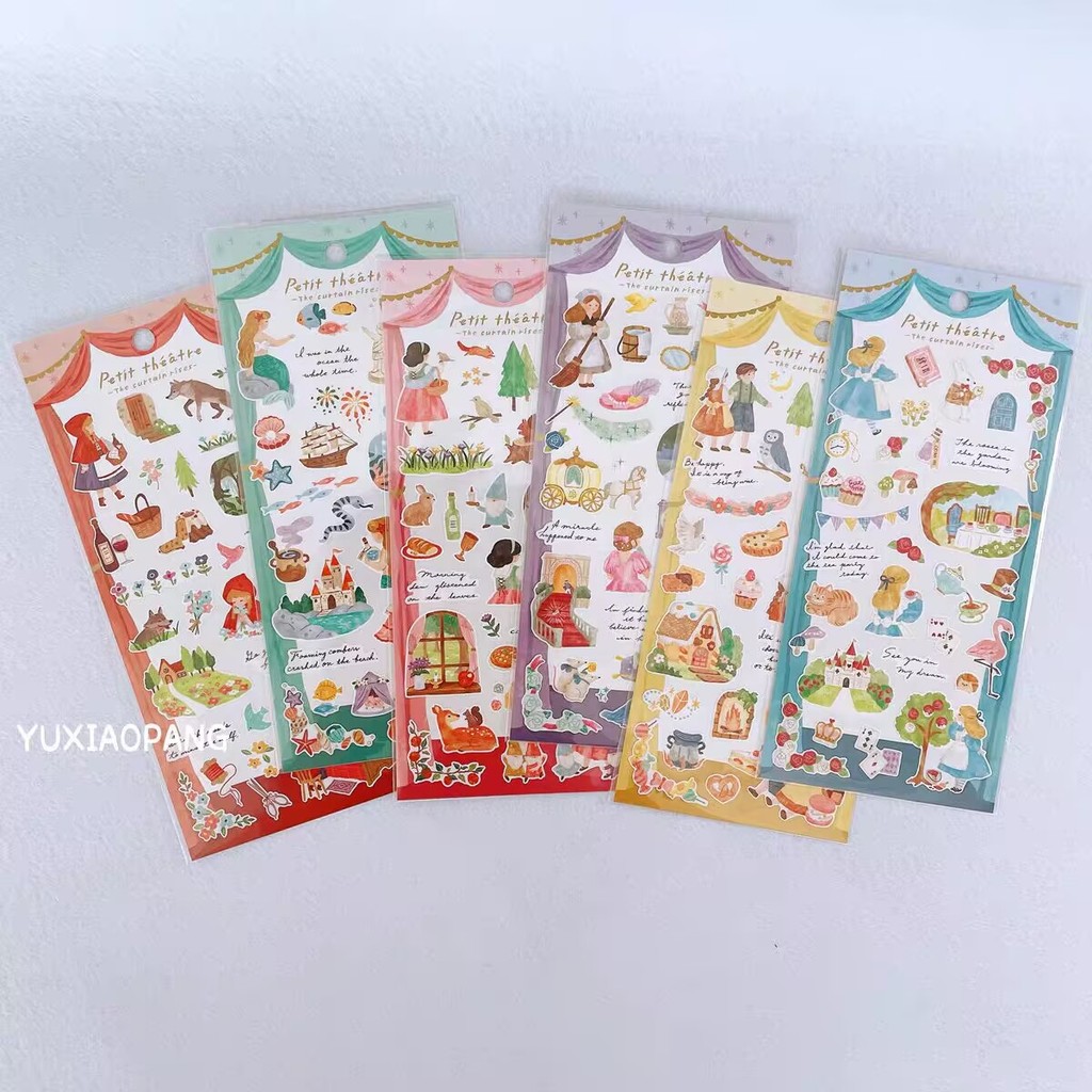 Japanese mindwave Fairy Tale โรงละครเล็ก ๆ หนูน้อยหมวกแดง Alice Mermaid Handbook Sticker