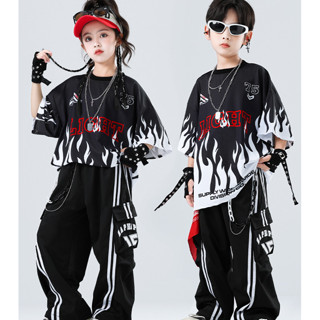 15-75KG ชุดเต้นเด็ก ชุดเต้นแจ๊ส เด็กผู้หญิง เสื้อ ชุด cover …