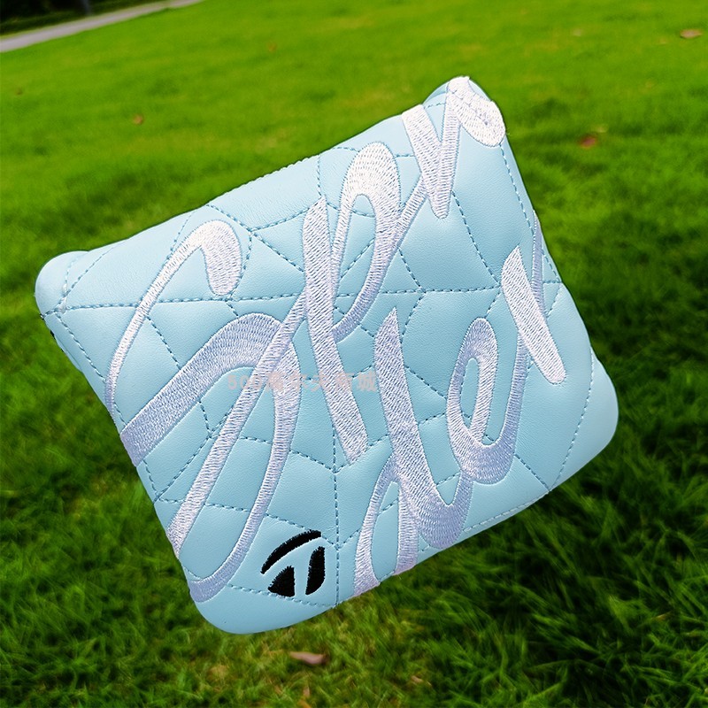 Taylormade Spider Golf Putter Cover คลาสสิกหนัง PU นุ่ม Velcro ปิดปกติ Mallet Club Head Covers - รูปที่ 2