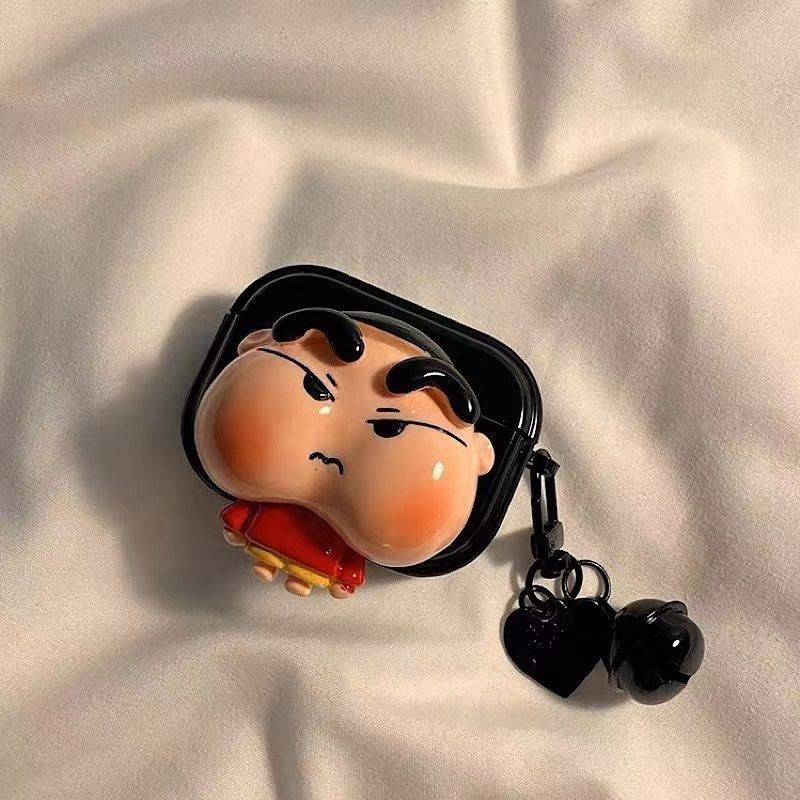 Angry Crayon Shin Chan เคสหูฟังไร้สาย Bluetooth airpods Pro 1/2/3/4หูฟังฝาครอบป้องกัน