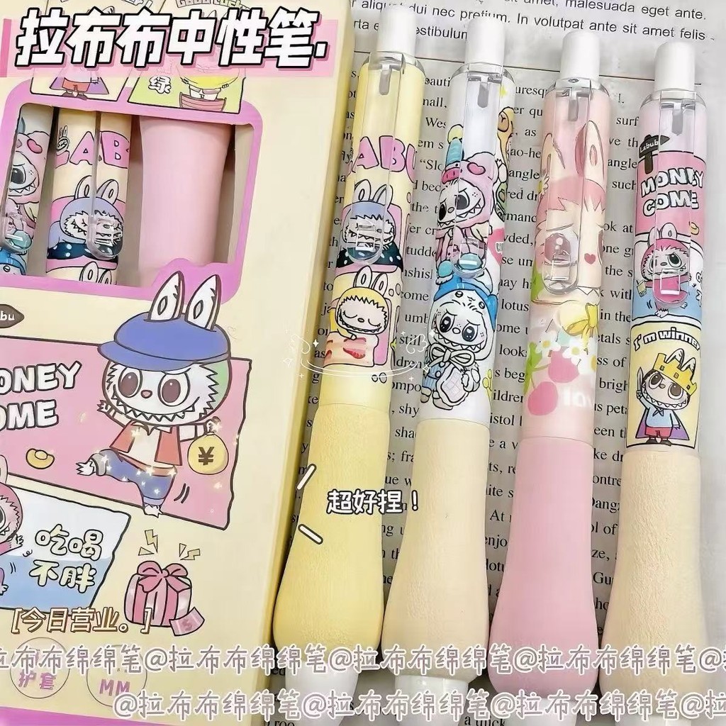 1ชิ้นผ้าใบฟองน้ําปากกาการ์ตูนน่ารักสไตล์ใหม่เครื่องเขียนปากกาขายส่ง