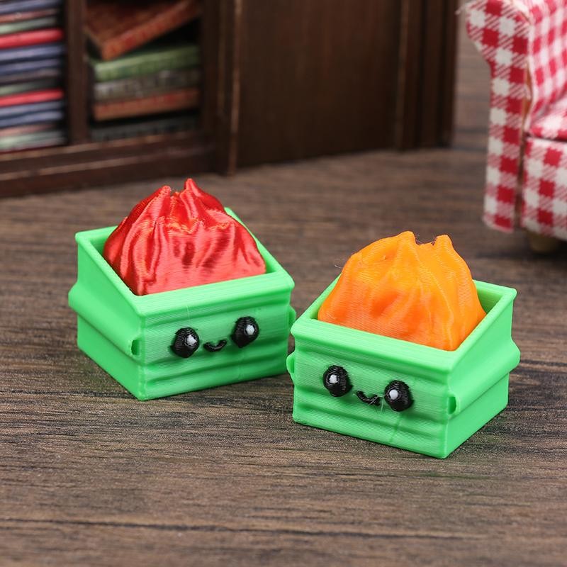 Outdoorspace> Dumpster Fire Clickie Fidget, Dumpster Fire Desk Accessories, Dumpster Fire Keychain O