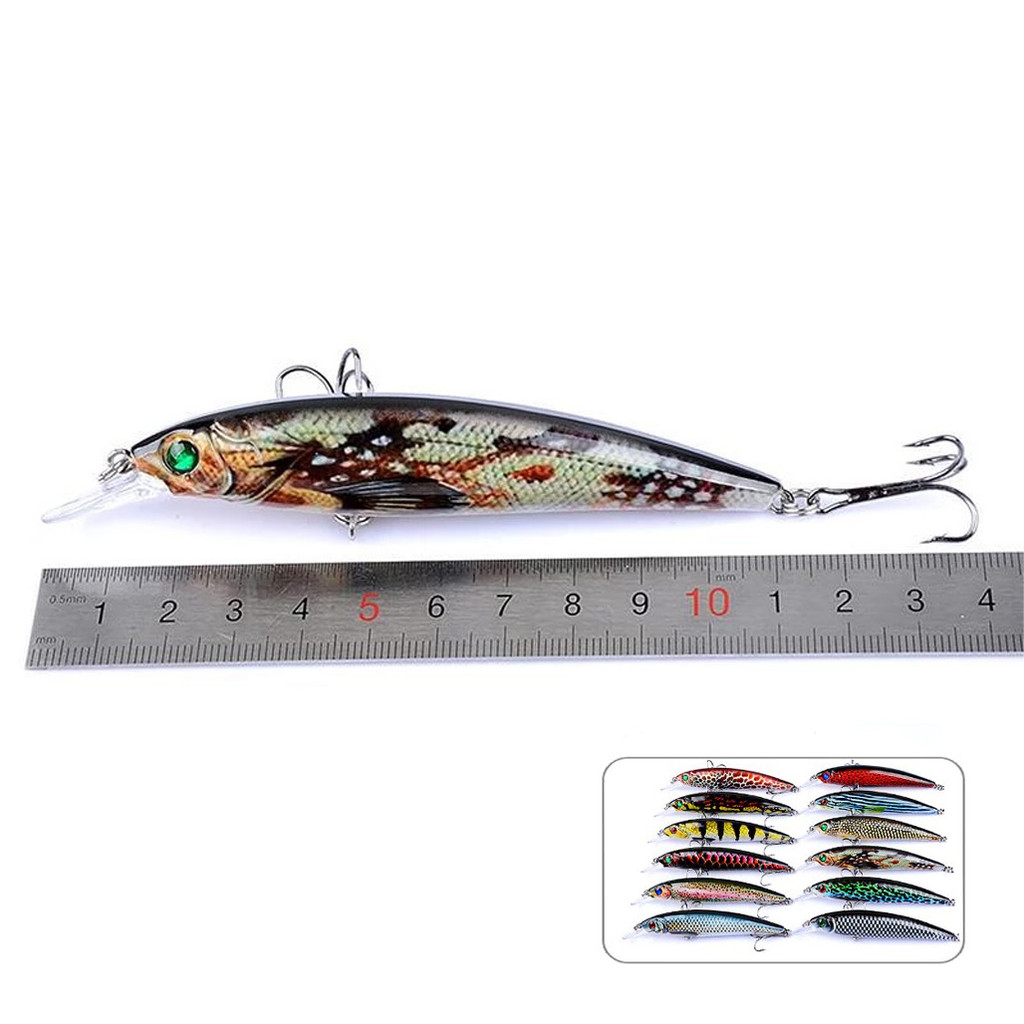 เหยื่องานน้ำไหล เหยื่อปลั๊กน้ำตื้น minnow fishing bait (1ชิ้น)