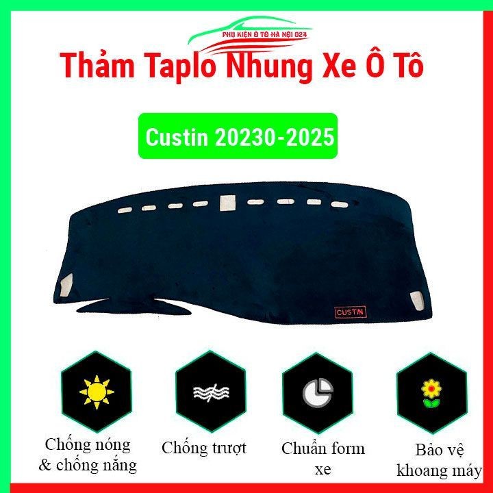 พรมกํามะหยี่ Taplo สําหรับ Hyundai Custin 20230-2025