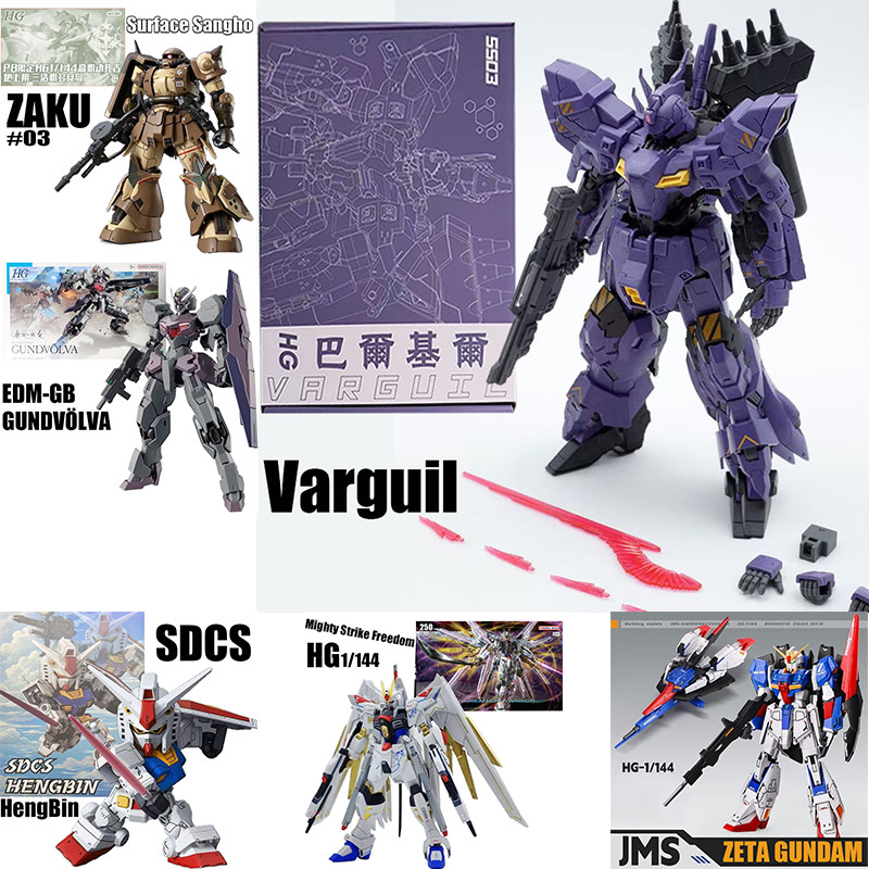 กันดั้ม Varguil HG AMS-123 X MK II Titans GUNDVOLVA Zaku II ประกอบของเล่น