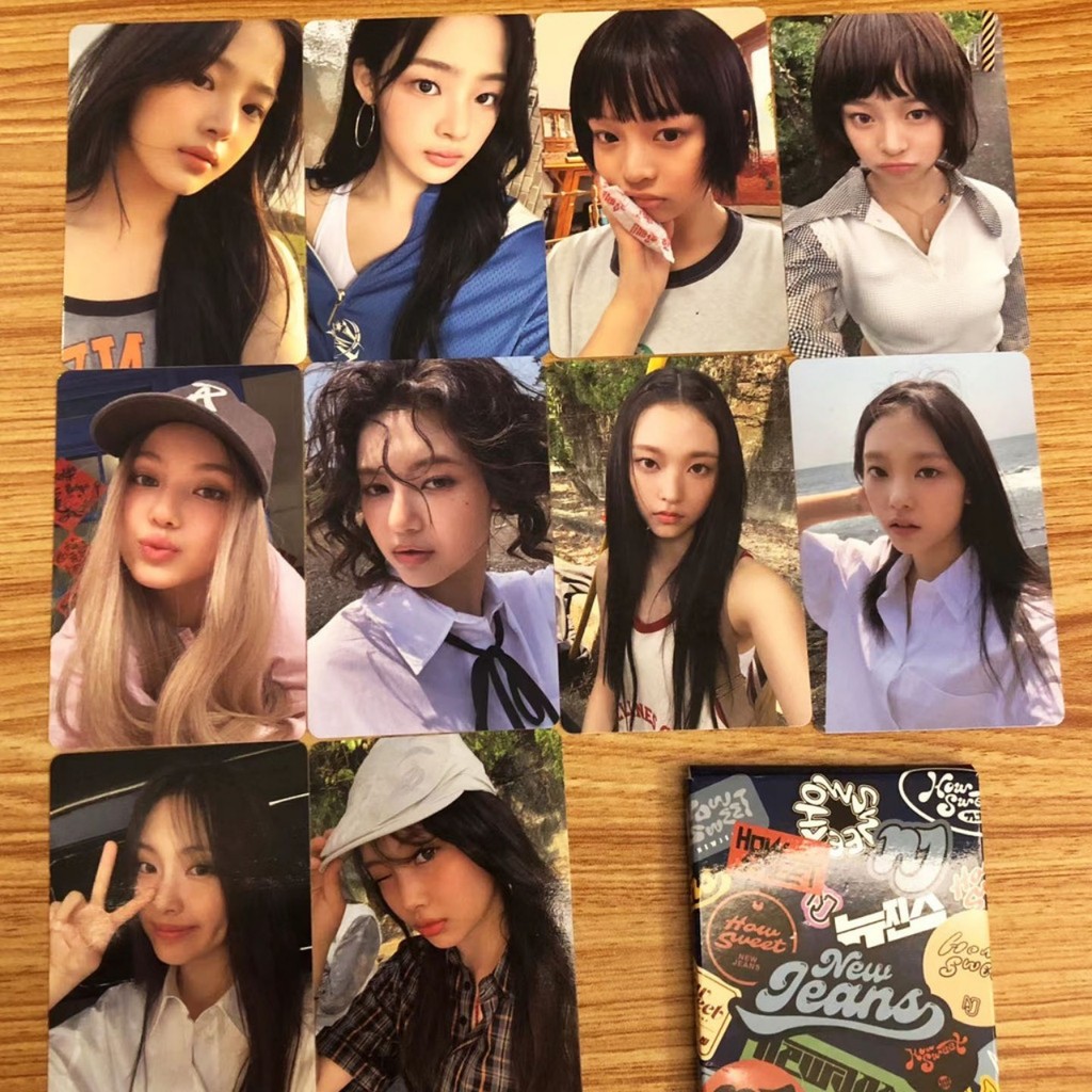 10 ชิ้น KPOP Idol NewJeans How Sweet POP-UP Store Photocard