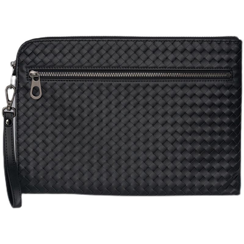 ของแท้ 100% Bottega Veneta BV_Men Clutch กระเป๋าถือทอมือ กระเป๋าเอกสาร