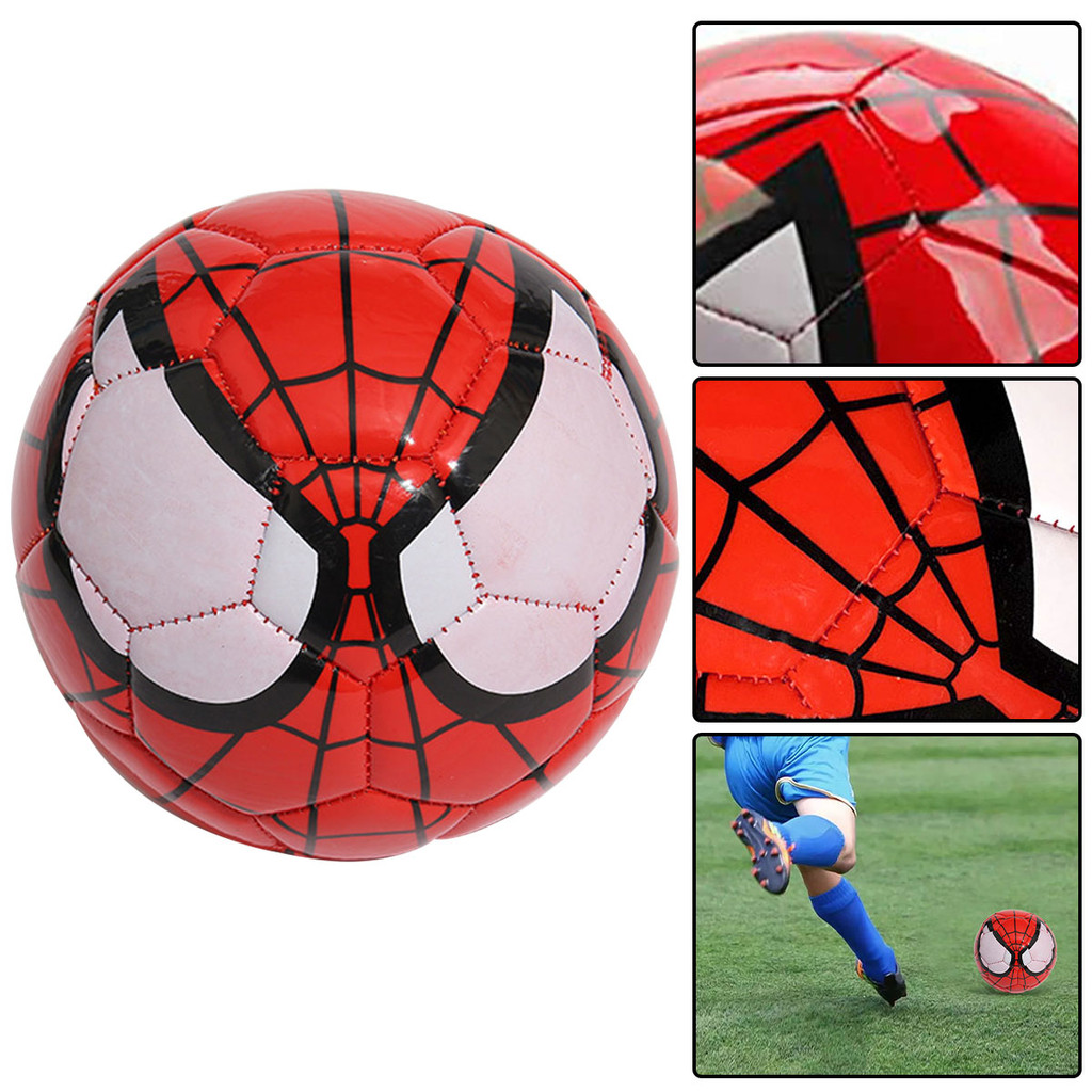 1 ชิ้น Spider-Man ฟุตบอล PVC ฝึกซ้อมในมหาวิทยาลัย ของขวัญวันเกิดสําหรับเด็ก