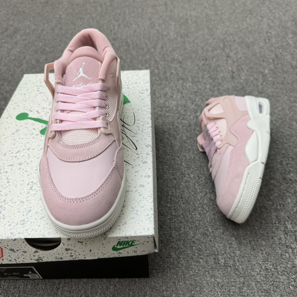 Air Jordan 4 RM "Pink Oxford" Low-Top Pink aj4 Jordan 4th Generation aj4 Jordan รองเท้าบาสเก็ตบอล