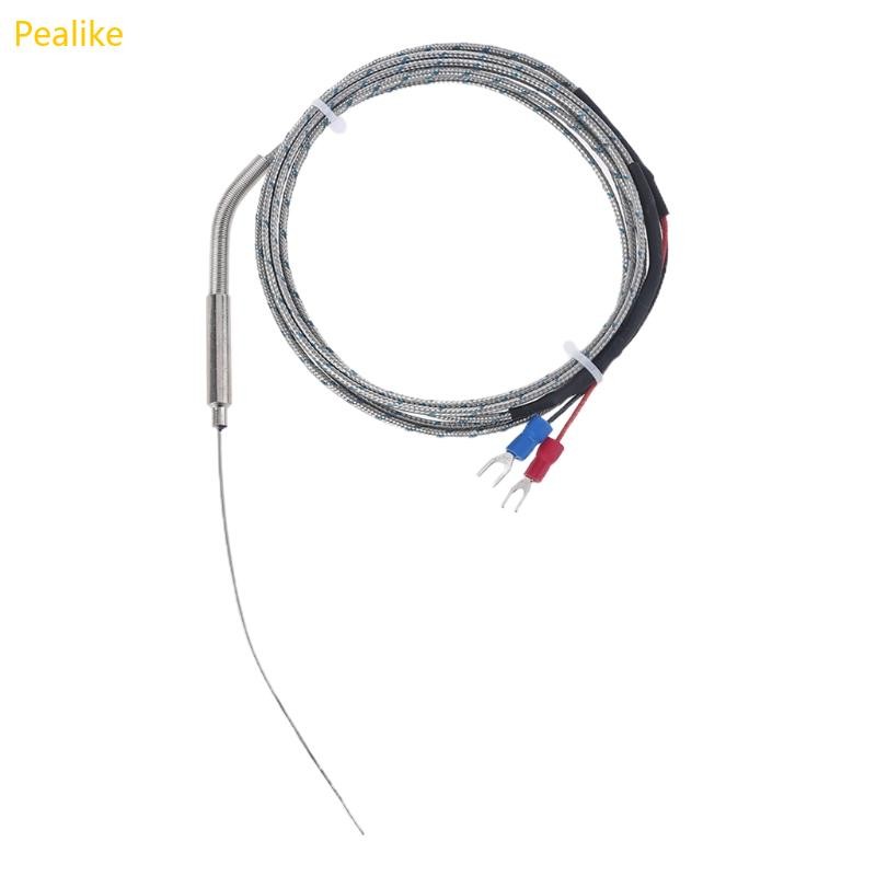 Pealike K-Type Thermocouple Probe 1 มม. x 100 มม. เซ็นเซอร์อุณหภูมิ 2 สาย 2 สาย 1 ม.