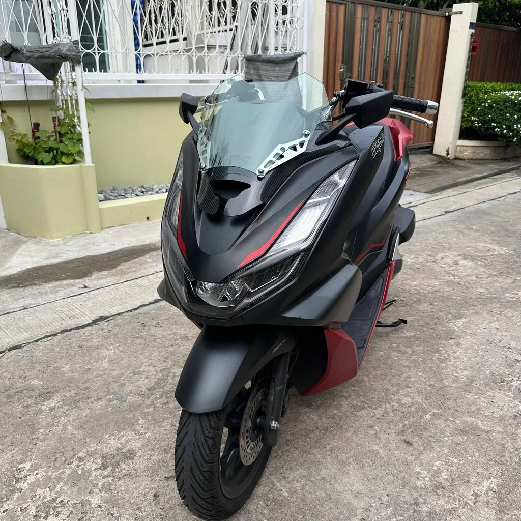 ชิวแต่งสองขั้นลายเคฟล่า Honda PCX160 ปี 2021 thumbnail 9