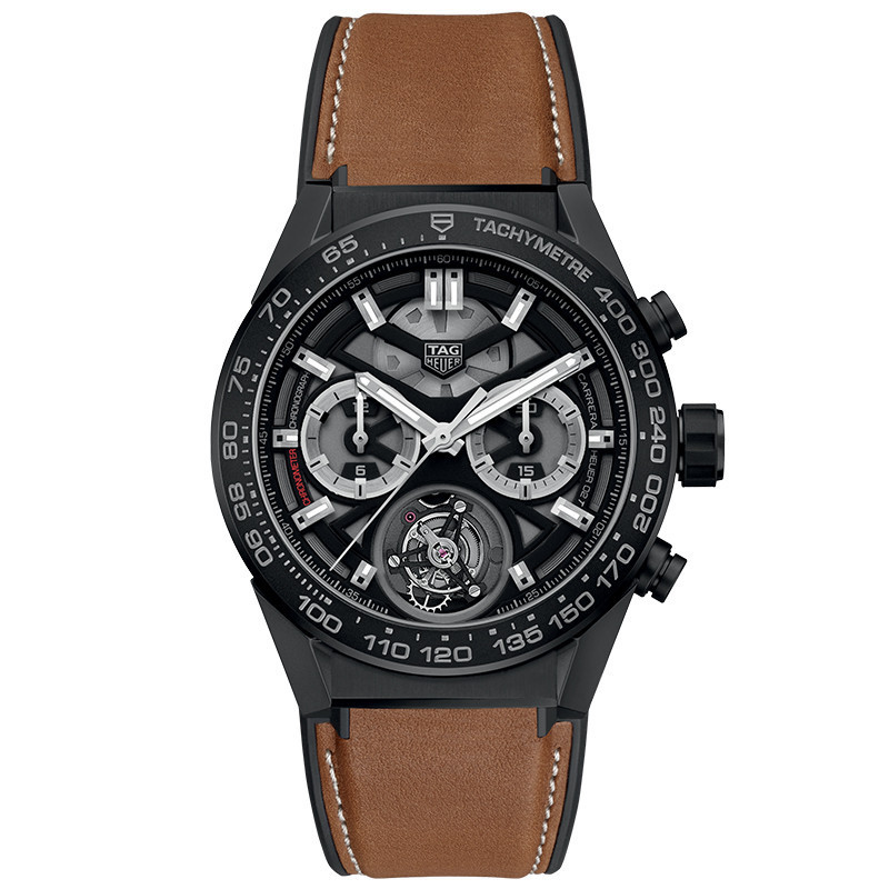 Tag Heuer TAG Heuer TAG Heuer Carla Series Black Ceramic Hollow Tourbillon