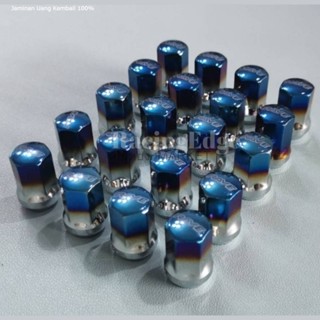 🚩12.12(อะไหล่รถยนต์) น็อตล้อรถยนต์ไทเท(1.5)เบอร์17​ น็อตล้อซ…