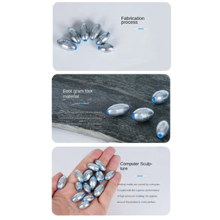 YUANGTH เซต sinker ตกปลา สีดำ 20 ชิ้น ทำจากโลหะผสมเหล็กคาร์บอนและตะกั่ว น้ำหนัก 3g-10g