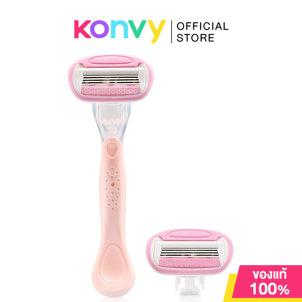 Oni 4 Blades Smooth Razor Set [1Razor + 1Refill] มีดโกนขนและใบมีดสำหรับผู้หญิง โอนิ.