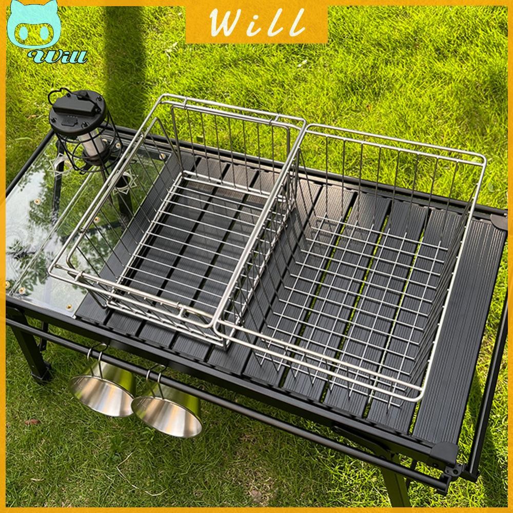 Igt Camping Drain Basket ตะกร้าเก็บสแตนเลส IGT Table Accessories