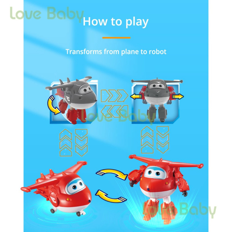 Super Wings ของขวัญวันเกิดเด็กแอคชั่นฟิกเกอร์ขนาด 5 นิ้ว 9XGR ราคา ถูกที่สุด ดีลบีเคเค แกลเลอรีภาพที่ 8