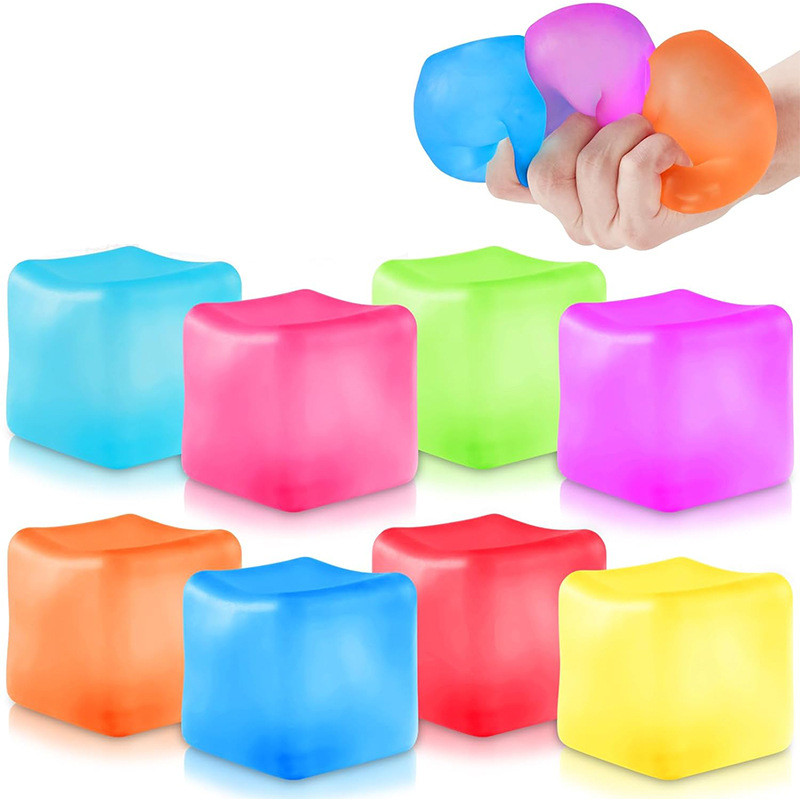 Needoh Snowflake Cube Slow Rebound Squishy ของเล่นความเครียดบรรเทา Mochi ของเล่นสําหรับเด็กและผู้ใหญ