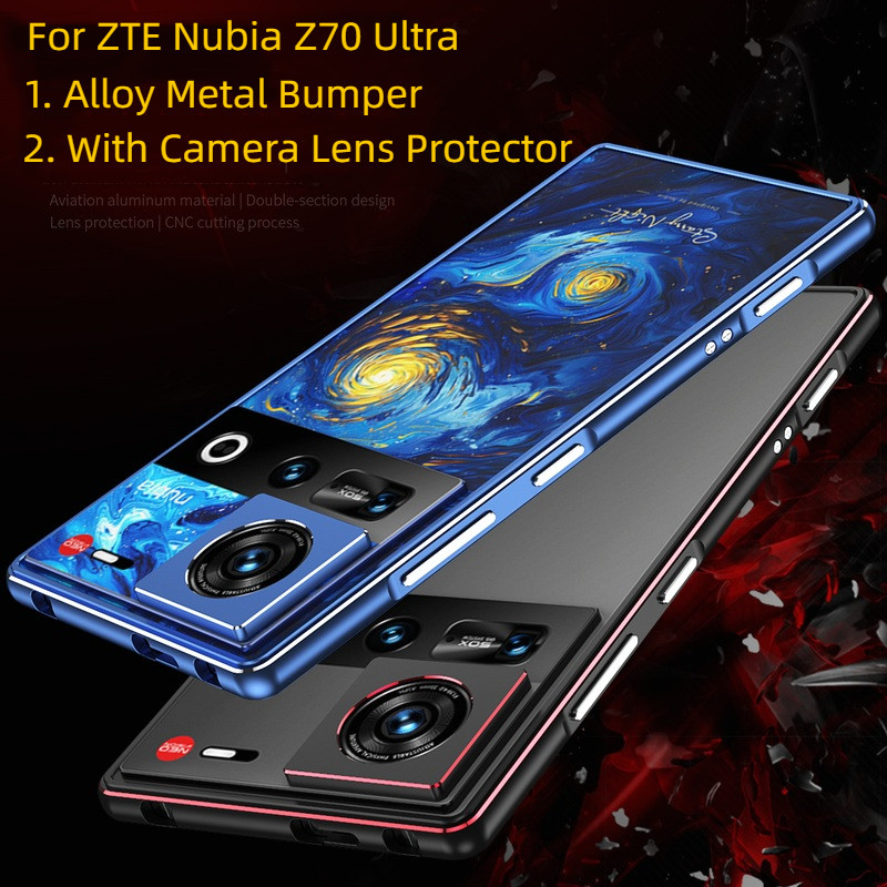 สําหรับ ZTE Nubia Z70 Ultra Z50 Z50S Pro Z50Ultra Z60 Ultra Leading Case Ultra Thin & Light กล้องเลน