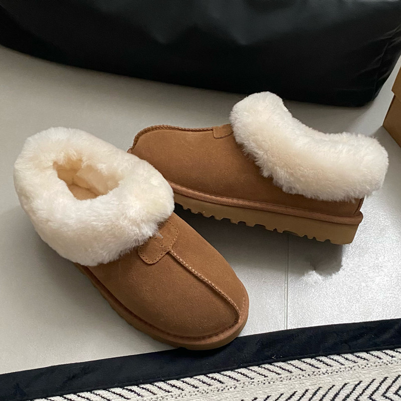Ugg GB ugg Tateste Fur แบบบูรณาการ Snow Boots Fur Boots สุภาพสตรีรองเท้าสั้น GBAUGG