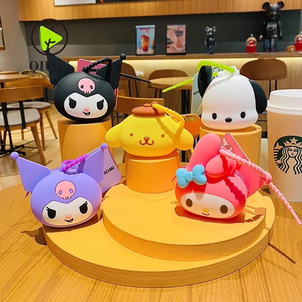 กระเป๋าใส่เหรียญ ชิวจู กระเป๋าเก็บซิลิโคนลายการ์ตูนกระเป๋าสตางค์กันน้ําแบบพกพา