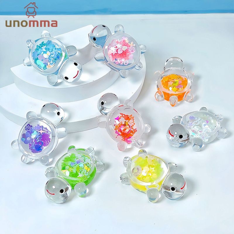 🎈เต่าเรืองแสงสวนปลา Miniatures เครื่องประดับ Mini Luminous Glitter เต่าตกแต่งบ้านภูมิทัศน์หัตถกรรม unomma